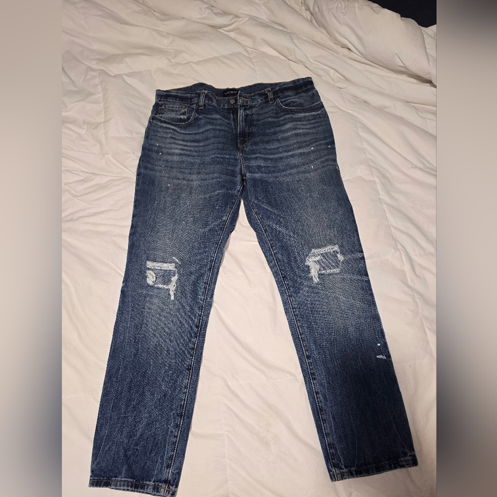 Lucky Brand 223 Distressed Men's Blue Jeans